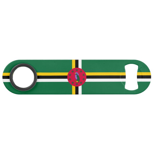 Dominica Flag Speed Flaschenöffner (Vorderseite (Horizontal))
