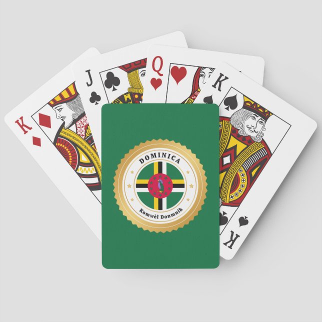 Dominica Flag Spielkarten (Rückseite)