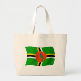 Dominica Flag Tote Bag Jumbo Stoffbeutel