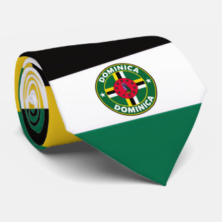 Dominica-Flagge Krawatte, stilvolle dominikanische Krawatte