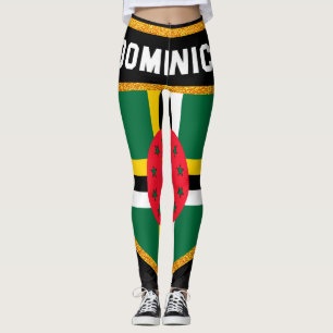 Dominica-Flagge Leggings