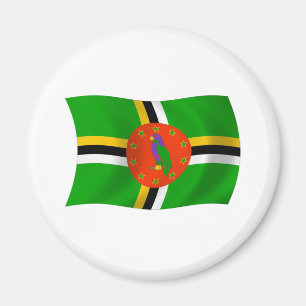 Dominica-Flagge-Magnet Magnet