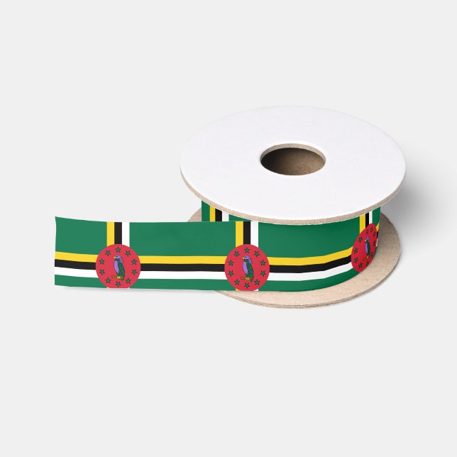 Dominica-Flagge Satinband (Spule)