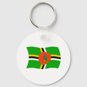 Dominica-Flagge Schlüsselanhänger