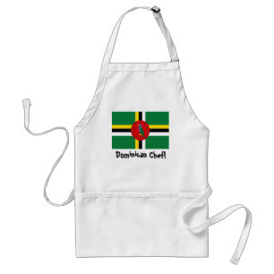 Dominica-Flaggen-Kochs-Schürze Schürze