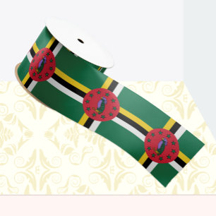 Dominica Flaggenbänder, Dominica-Patrioten/Sport Satinband
