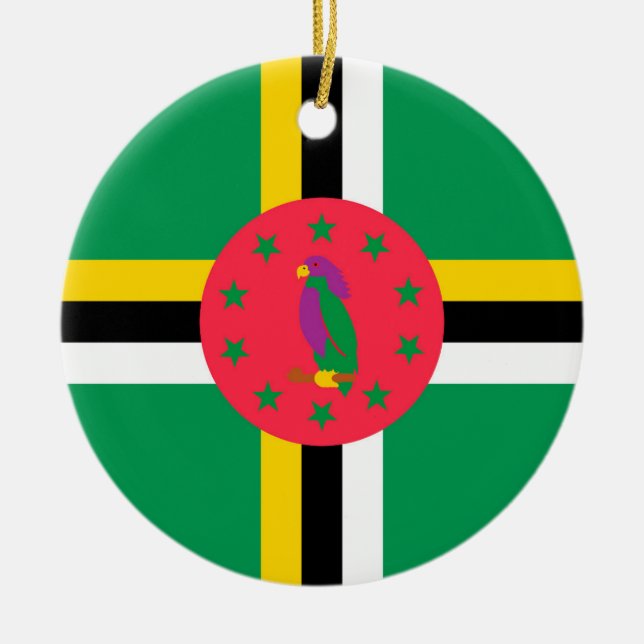 Dominica Keramik Ornament (Vorne)