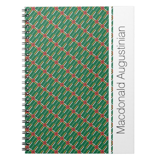 DOMINICA Personalisiert Notebook Journal Notizblock (Vorderseite)