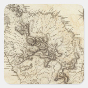 Dominica Quadratischer Aufkleber