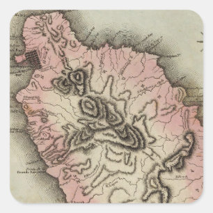 Dominica Quadratischer Aufkleber