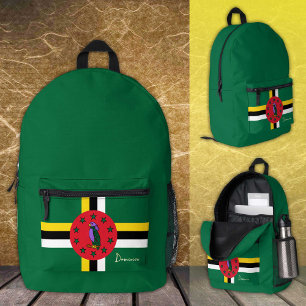 Dominica, Rucksack, Dominica Flag / patriotisch Bedruckter Rucksack