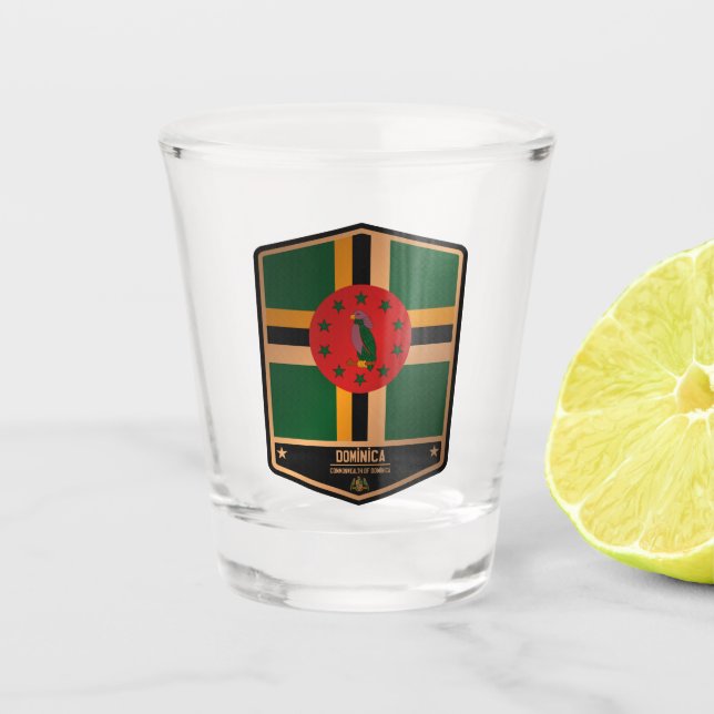 Dominica Schnapsglas (Vorderseite)