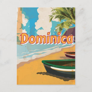 Dominica Strandurlaub Poster Postkarte