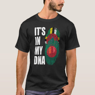 Dominica- und bangladeschische DNA-Flagge-Erbe-Mis T-Shirt