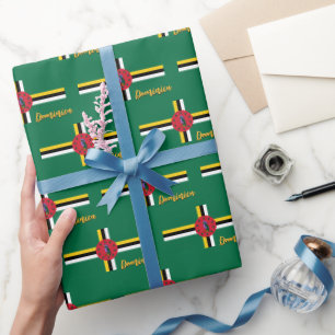 Dominica Wrapping Paper, Dominica Flag Patrioten Geschenkpapier