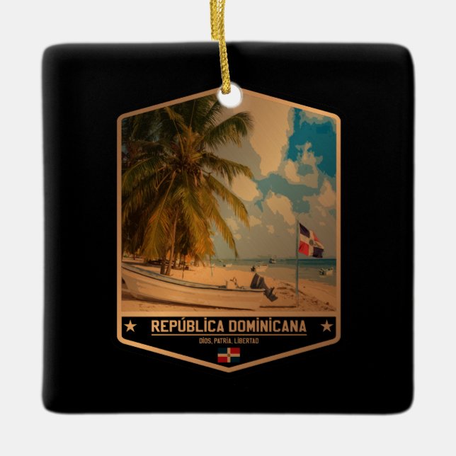 Dominican Republic Keramikornament (Vorderseite)