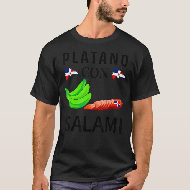 Dominicana Flag RD Dominikanische Republik Food Ma T-Shirt (Vorderseite)