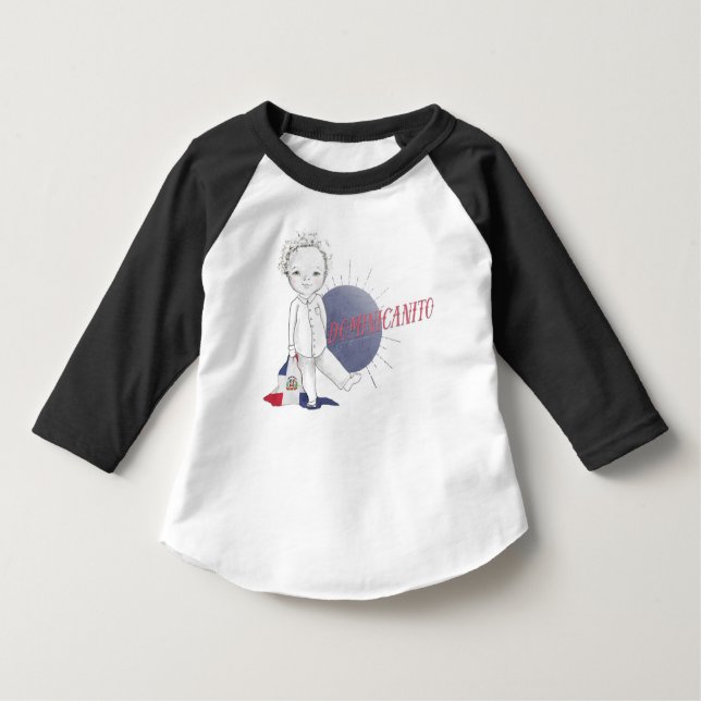 Dominicanito Raglan-Shirt T-Shirt (Vorderseite)