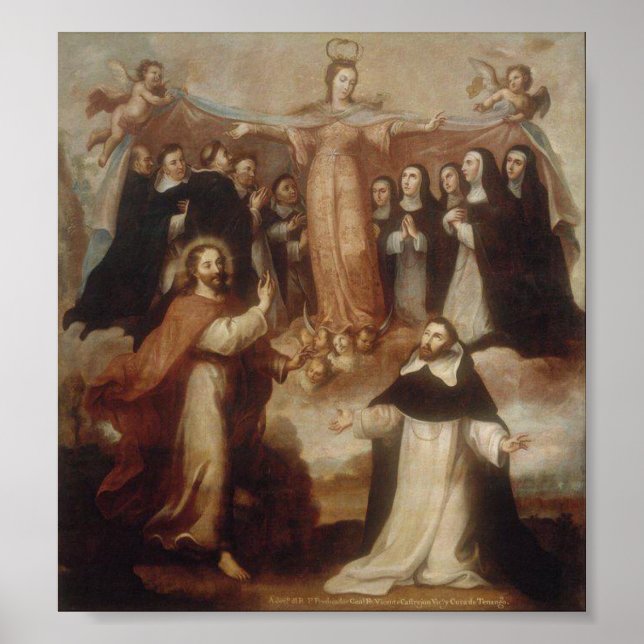 Dominicans Under Our Lady's Mantle Poster (Vorne)