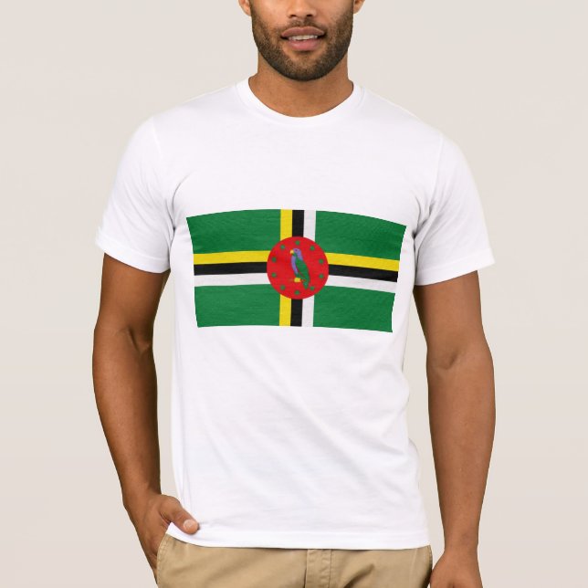 Dominicas Flagge T-Shirt (Vorderseite)