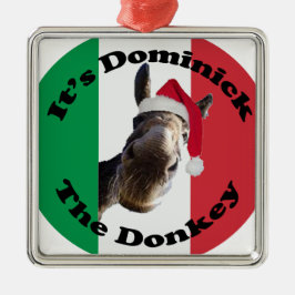 dominick der Esel Silbernes Ornament