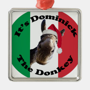 dominick der Esel Silbernes Ornament