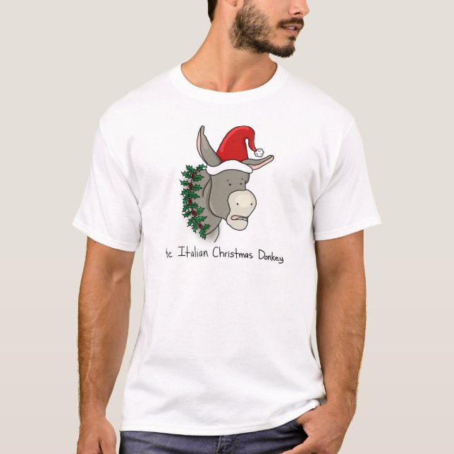 Dominick der italienische Weihnachtsesel T-Shirt (Vorderseite)