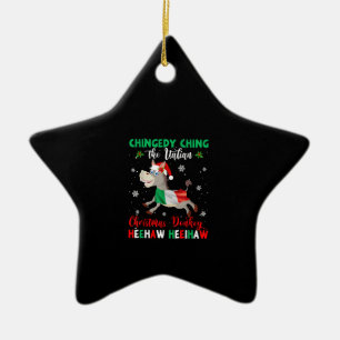 Dominick The Christmas Donkey-Italian Donkey Keramik Ornament