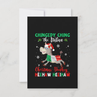 Dominick The Christmas Donkey-italienischer Donkey Dankeskarte