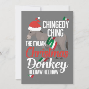 Dominick The Christmas Donkey Italienischer Weihna Einladung