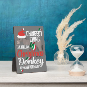 Dominick The Christmas Donkey Italienischer Weihna Fotoplatte