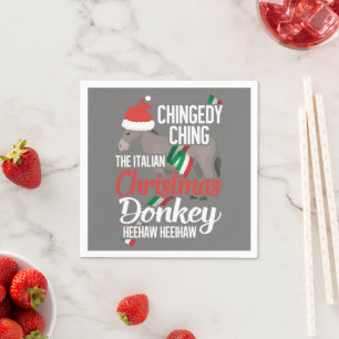 Dominick The Christmas Donkey Italienischer Weihna Serviette