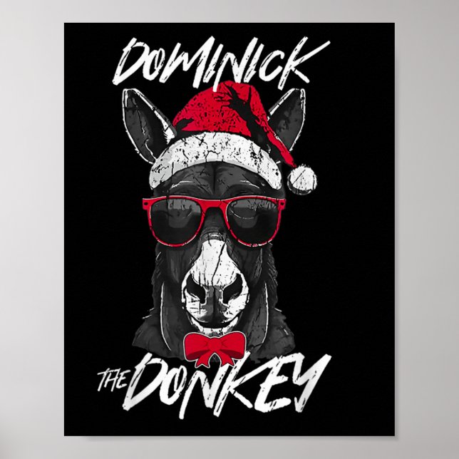 Dominick The Donkey Christmas Funny Poster (Vorne)