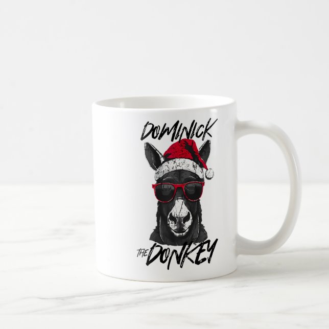 Dominick The Donkey Funny Christmas Italienischer  Kaffeetasse (Rechts)