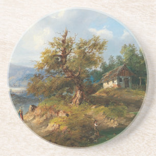 Dominik Schufried Eine Berglandschaft mit.. Getränkeuntersetzer