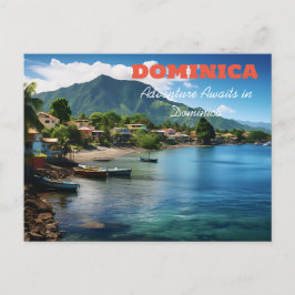 DOMINIKA-ABENTEUER ERWARTET POSTKARTE