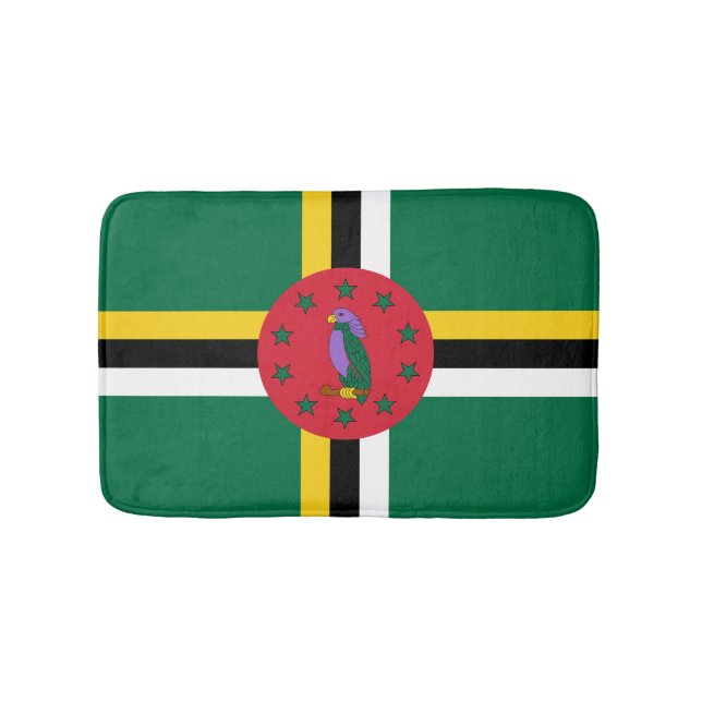 Dominikanische Flagge Badematte (Vorderseite)