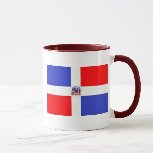 Dominikanische Flagge, dominikanische Flagge Tasse (Rechts)