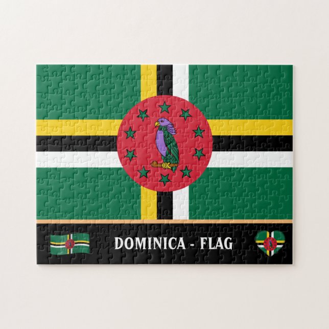Dominikanische Flagge / Dominikanisches Land / Dom (Horizontal)