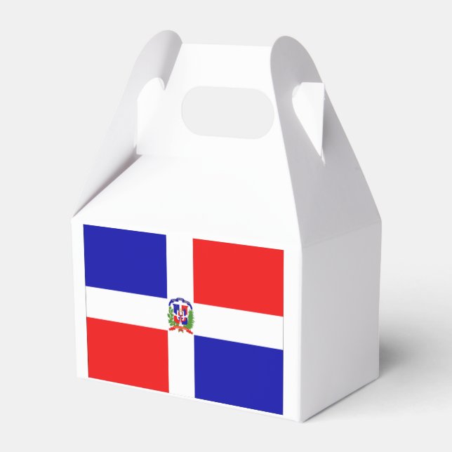 Dominikanische Flagge Geschenkschachtel (Rückseite)