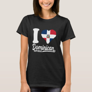 Dominikanische Flagge Ich liebe die Dominikanische T-Shirt