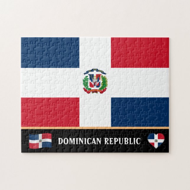Dominikanische Flagge / Lateinisches Land / Domini (Horizontal)