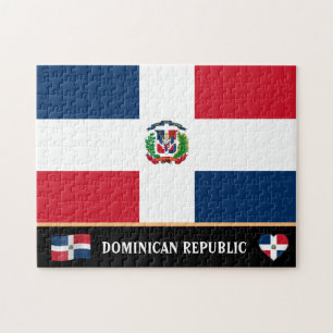Dominikanische Flagge und Lateinamerika/Dominikani