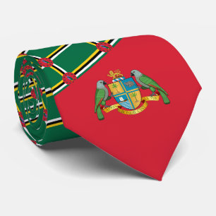 Dominikanische Flagge und Wappen, Flagge Dominicas Krawatte