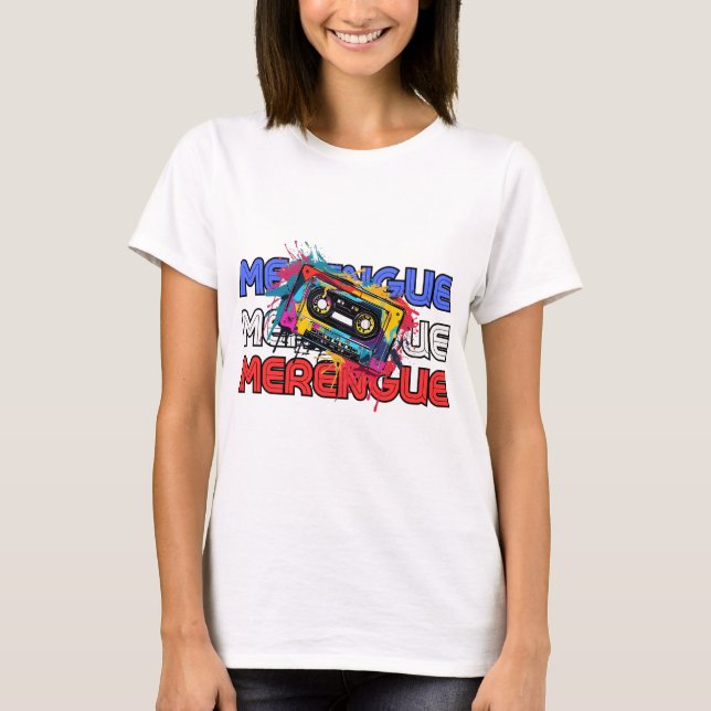 Dominikanische Musik: Merengue T-Shirt (Vorderseite)