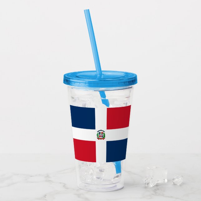 Dominikanische Republik Acryltrinkbecher (Vorderseite Ice)