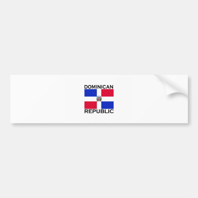 Dominikanische Republik Autoaufkleber (Vorne)