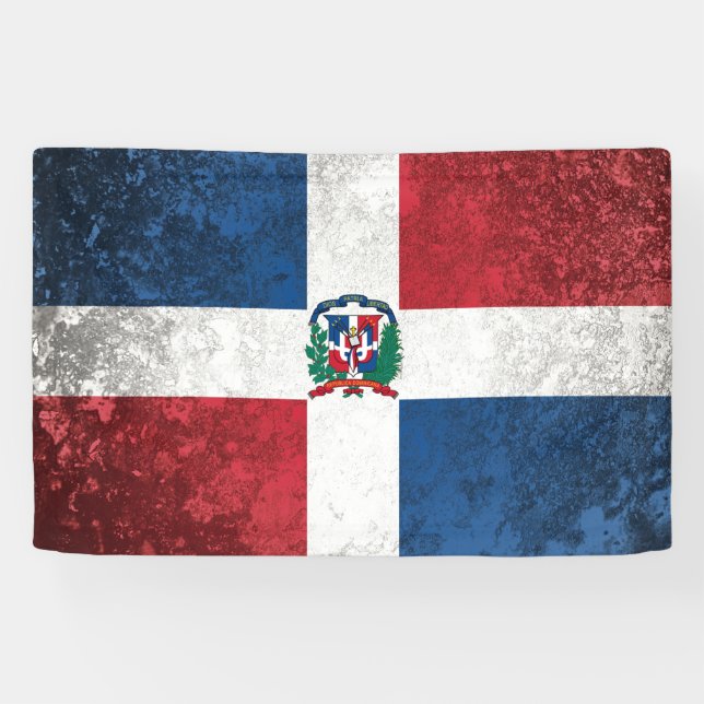 Dominikanische Republik Banner (Horizontal)