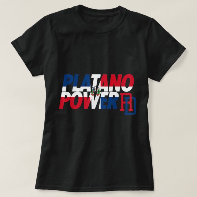DOMINIKANISCHE REPUBLIK BASEBALL TEAM SUPPORT SHIR T-Shirt (Design vorne)
