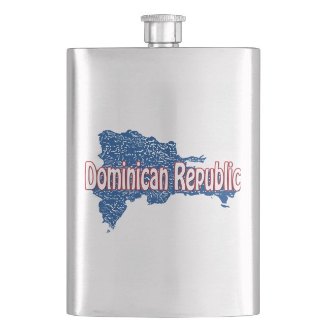 Dominikanische Republik Flachmann (Vorderseite)